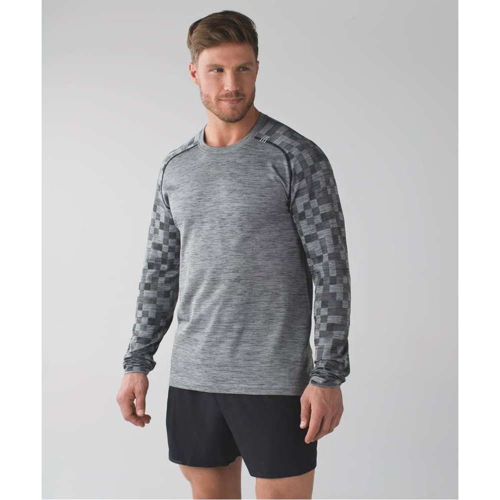 lululemon athletica Gray Long Sleeve Tee